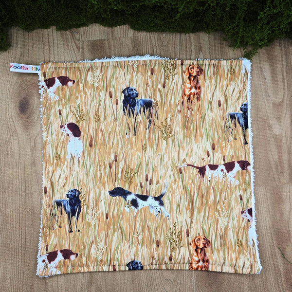 Face Flannel, Towel backed cloth, Wash Cloth, UnPaper Towel, Face Wipe, Makeup Remover, Eco Friendly, Plastic Free - Working Dogs