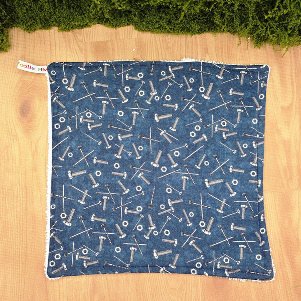 Face Flannel, Towel backed cloth, Wash Cloth, UnPaper Towel, Face Wipe, Makeup Remover, Eco Friendly, Plastic Free - Fixings Nuts Bolt Screw