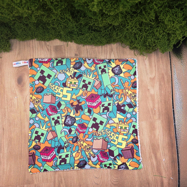 Face Flannel, Towel backed cloth, Wash Cloth, UnPaper Towel, Face Wipe, Makeup Remover, Eco Friendly, Plastic Free - Block Toss