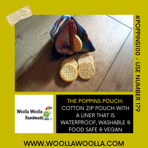 Modern Peacock - Tri-Keyring Snack Poppins Pouch