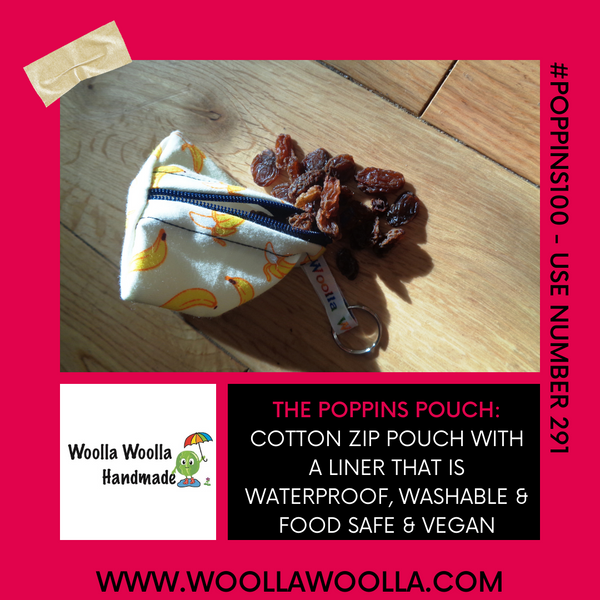 Yellow Oak Leaves - Tri-Keyring Snack Poppins Pouch