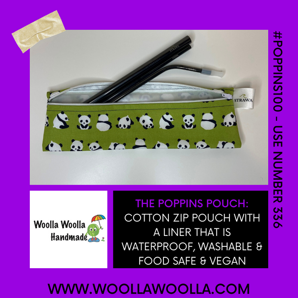 No Fox Given -  Straw/Cutlery Poppins Pouch