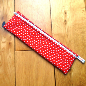 Red Snow -  Straw/Cutlery Poppins Pouch
