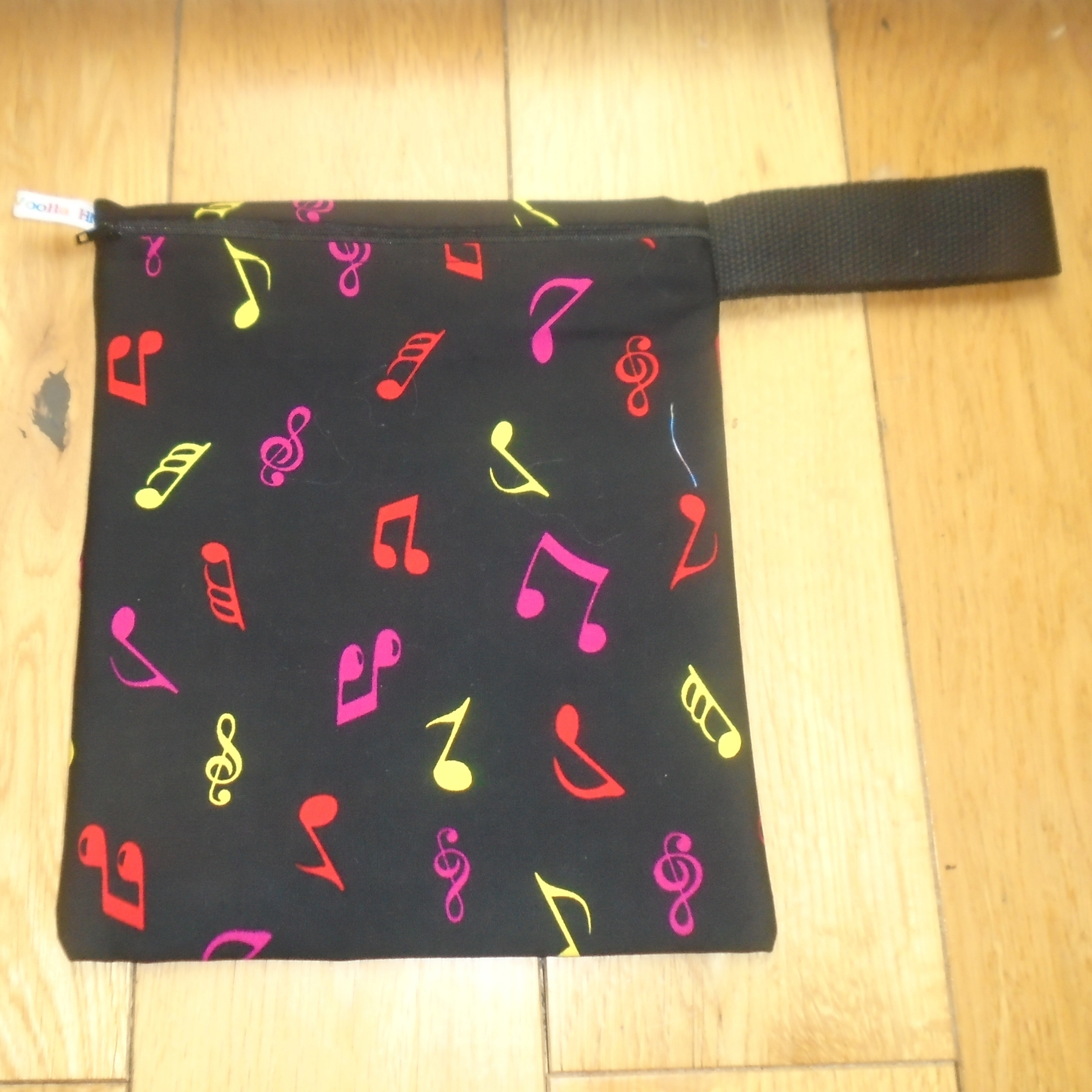 Multi Musical Notes  -  Handy Poppins Pouch Lunch Bag