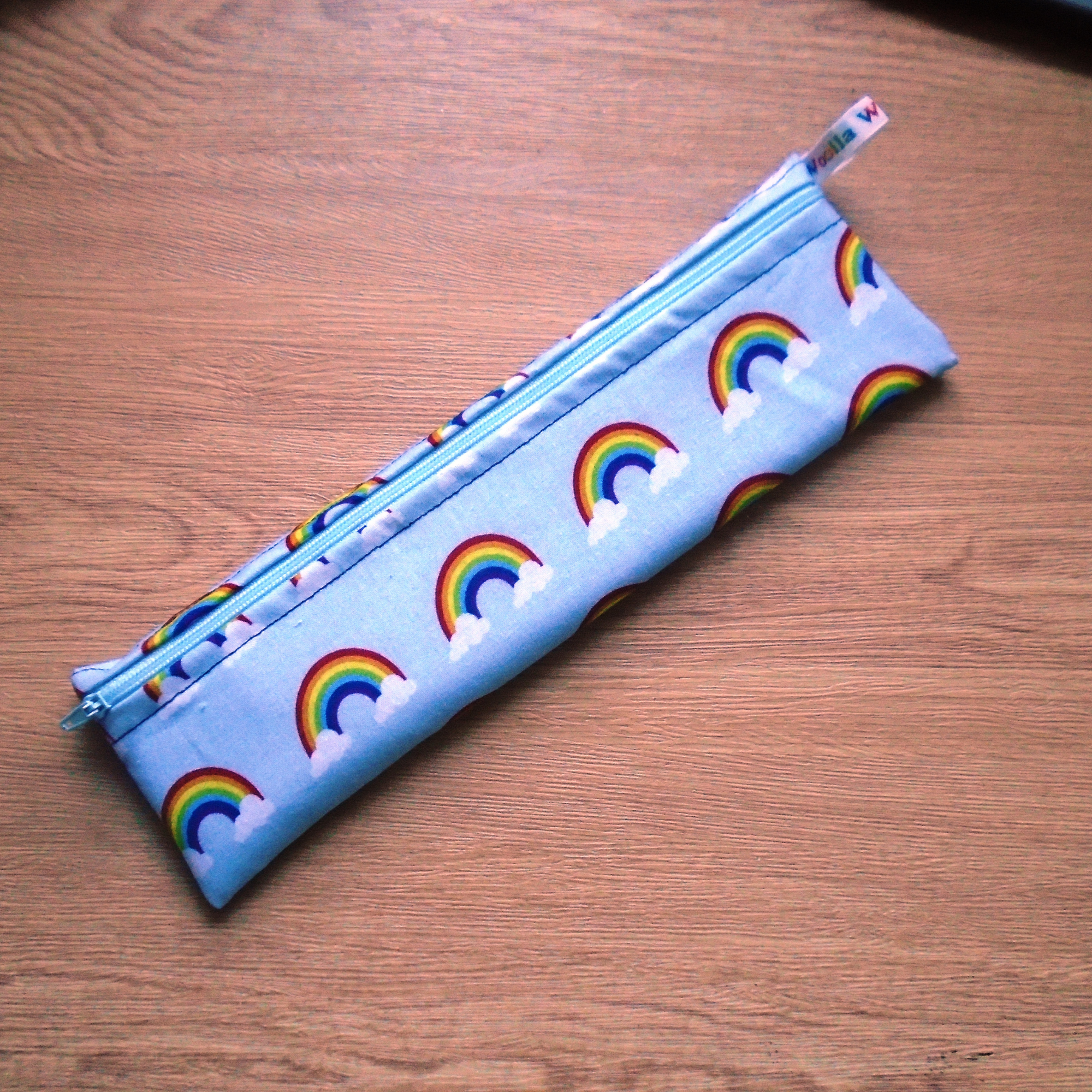Blue Rainbow -  Straw/Cutlery Poppins Pouch