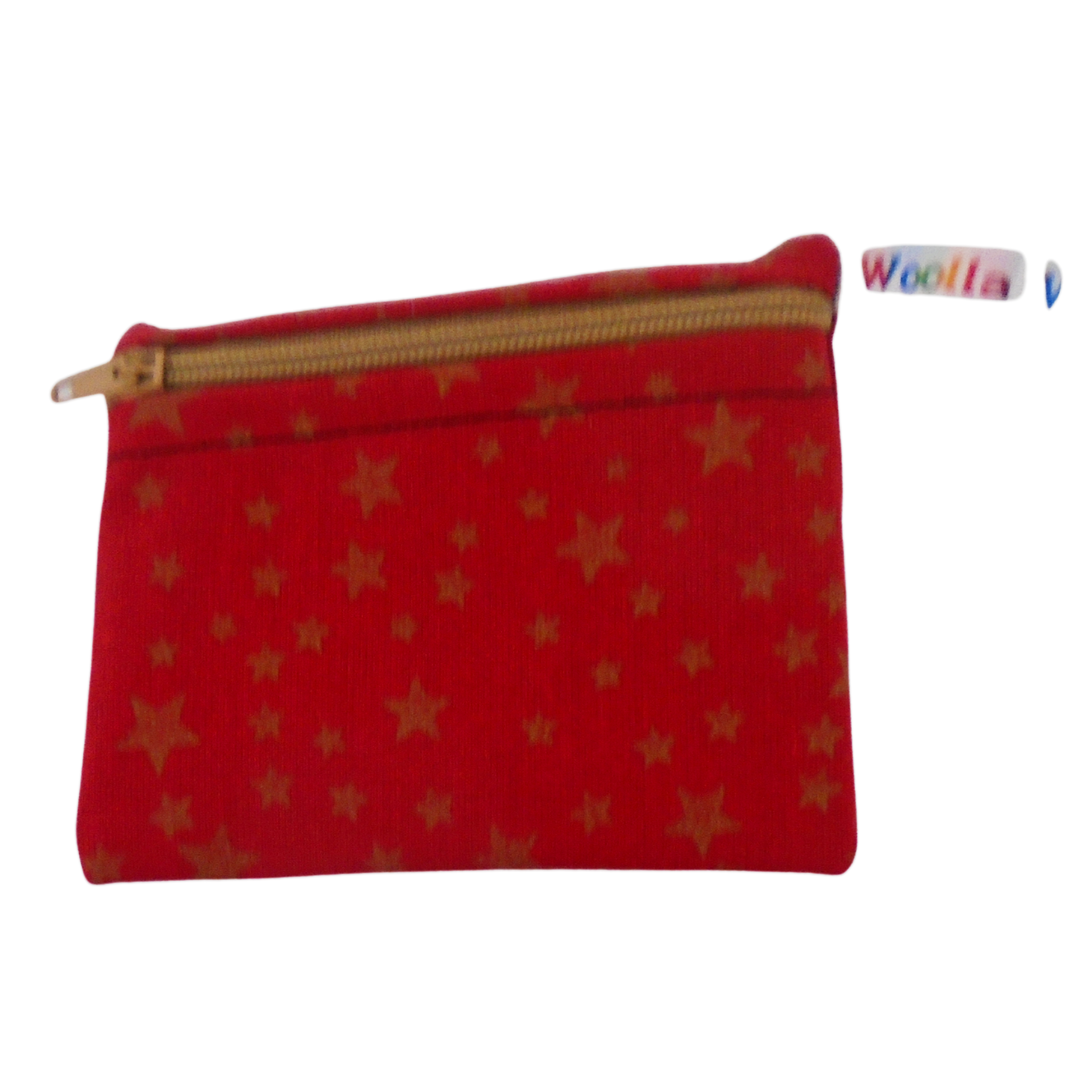 Red Gold Star - Pippins Poppins Pouch Snack Pouch, Coin Purse, Ear Bud Case