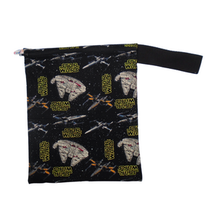 Black Space Vehicle -  Handy Poppins Pouch Washable Lunch Bag