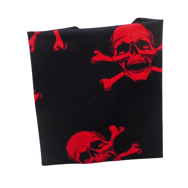 Washable Reusable Sandwich Wrap - Big Red Skull And Crossbones