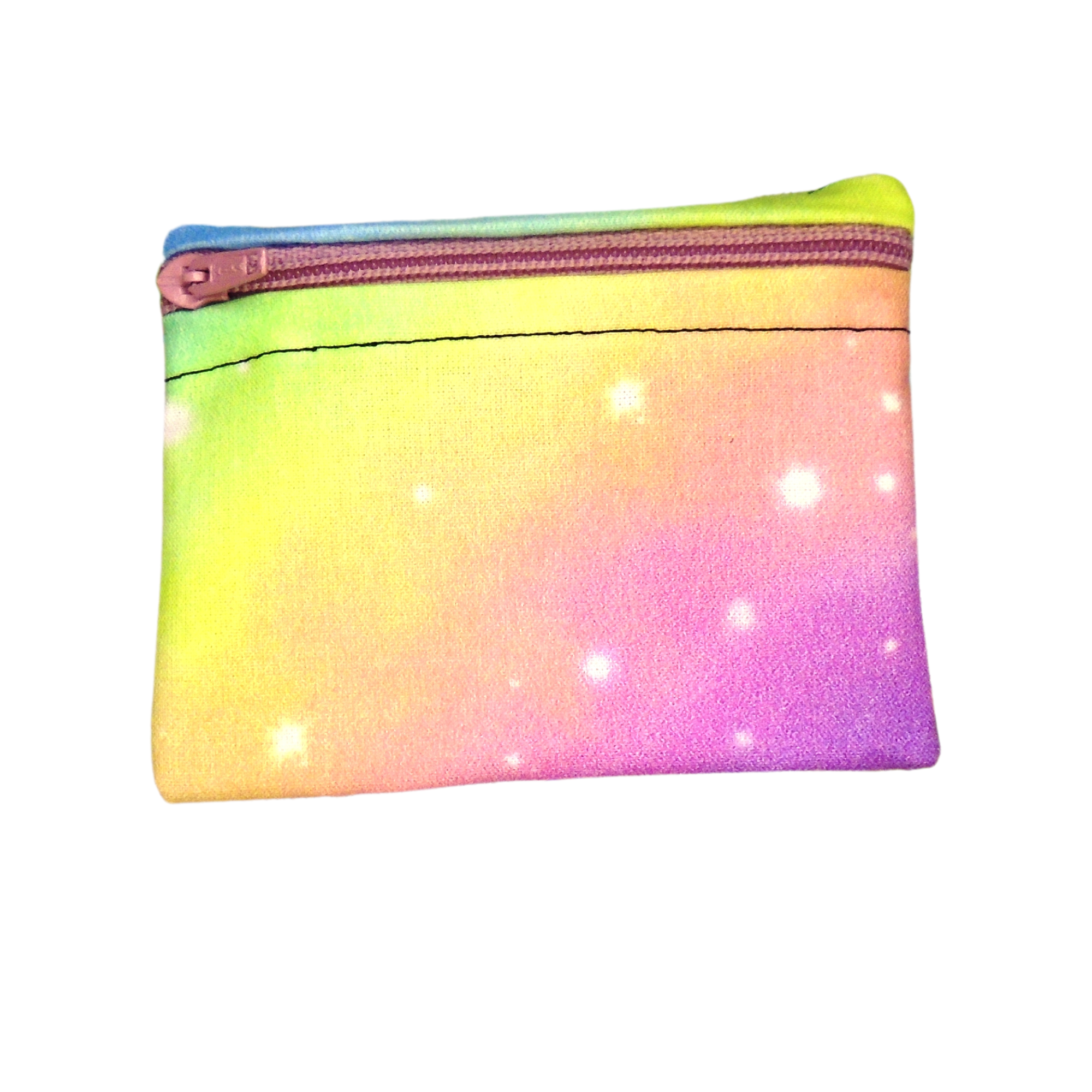 Galaxy Rainbow - Snack Bag - Small Pippins Waterproof Pouch for Food, Makeup and more, Eco-Friendly and Washable Lunch, Travel, and Storage