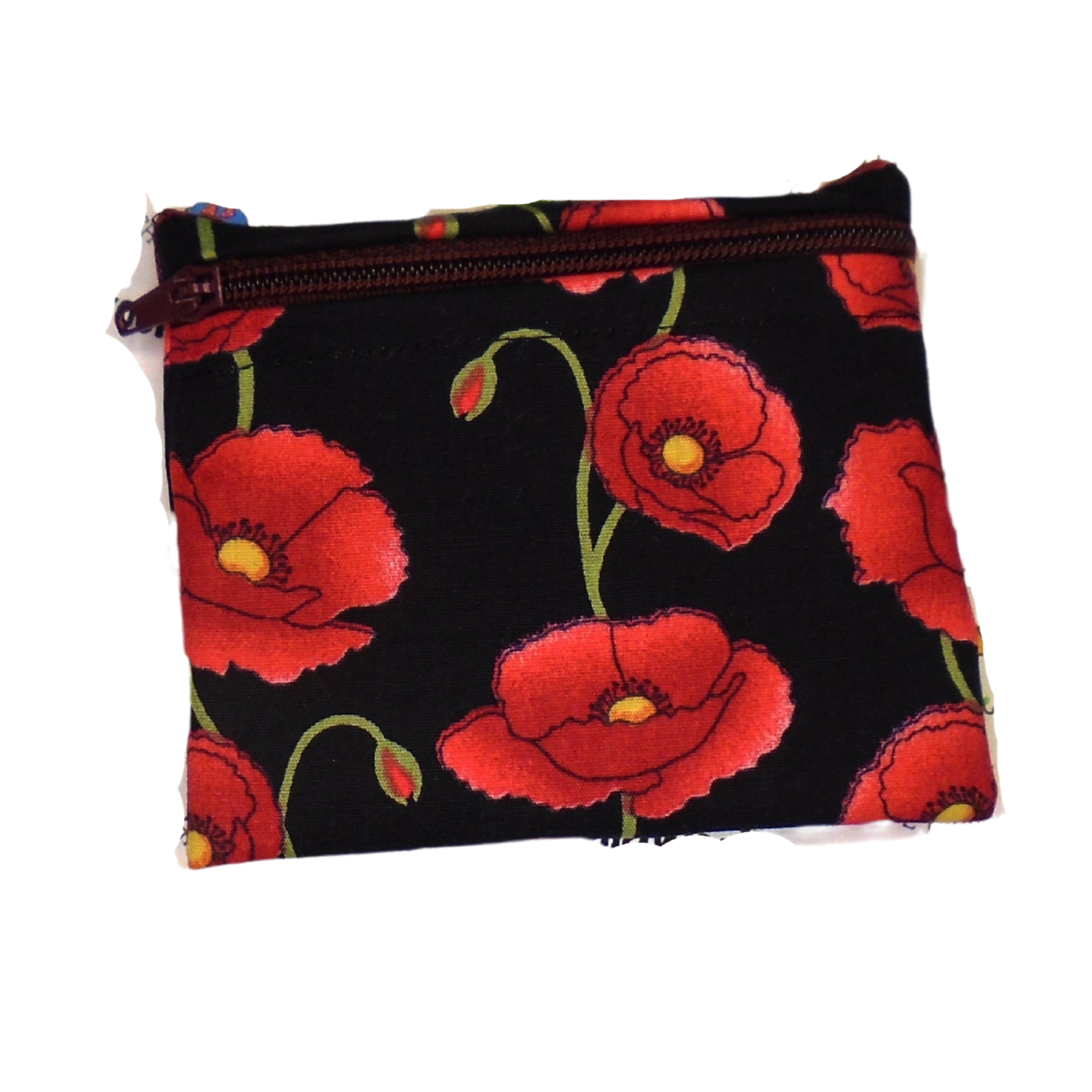 Poppy Stems - Snack Bag - Small Pippins Waterproof Pouch for Food, Makeup and more, Eco-Friendly and Washable Lunch, Travel, and Storage