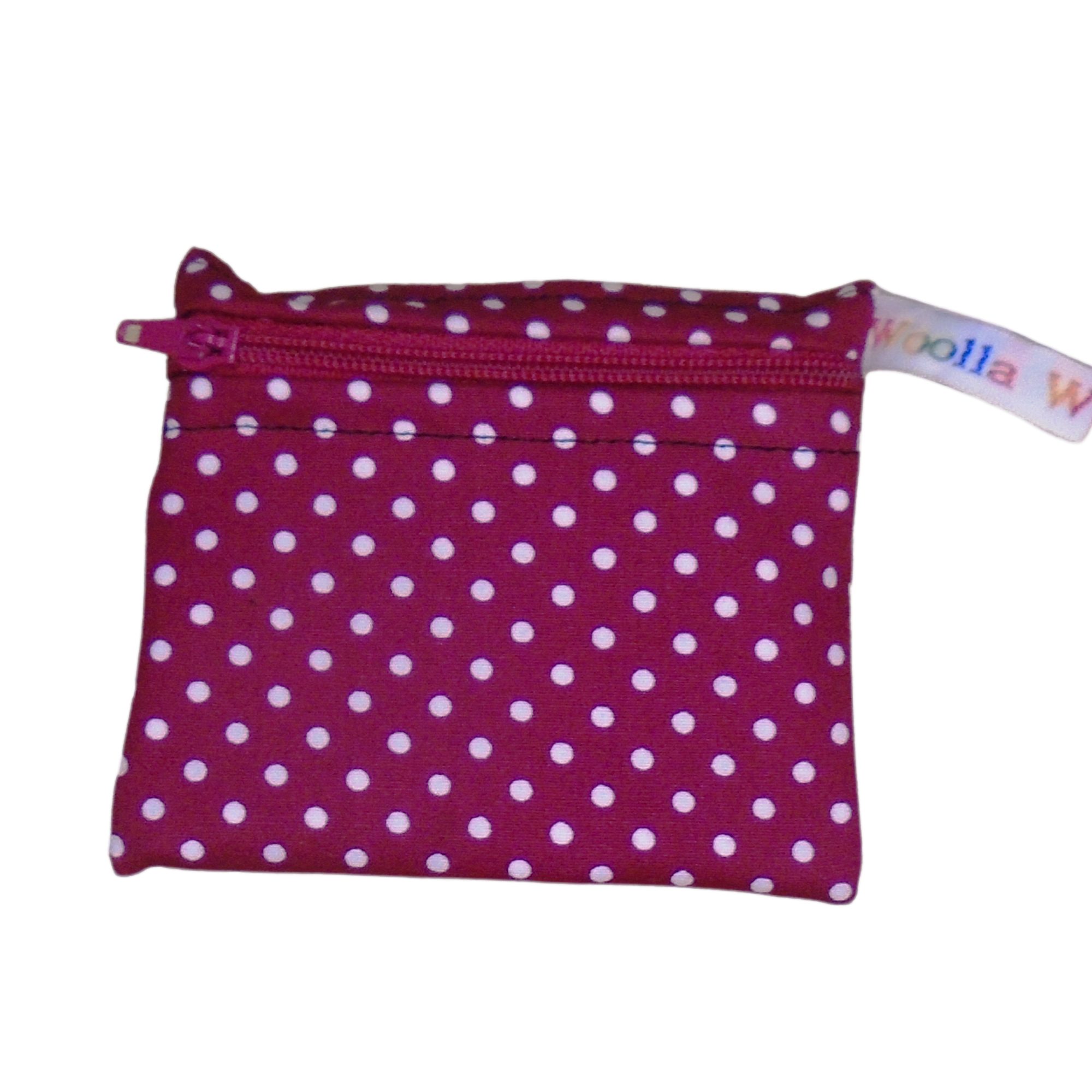 Wine Polka Dot - Pippins Poppins Pouch Snack Pouch, Coin Purse, Ear Bud Case