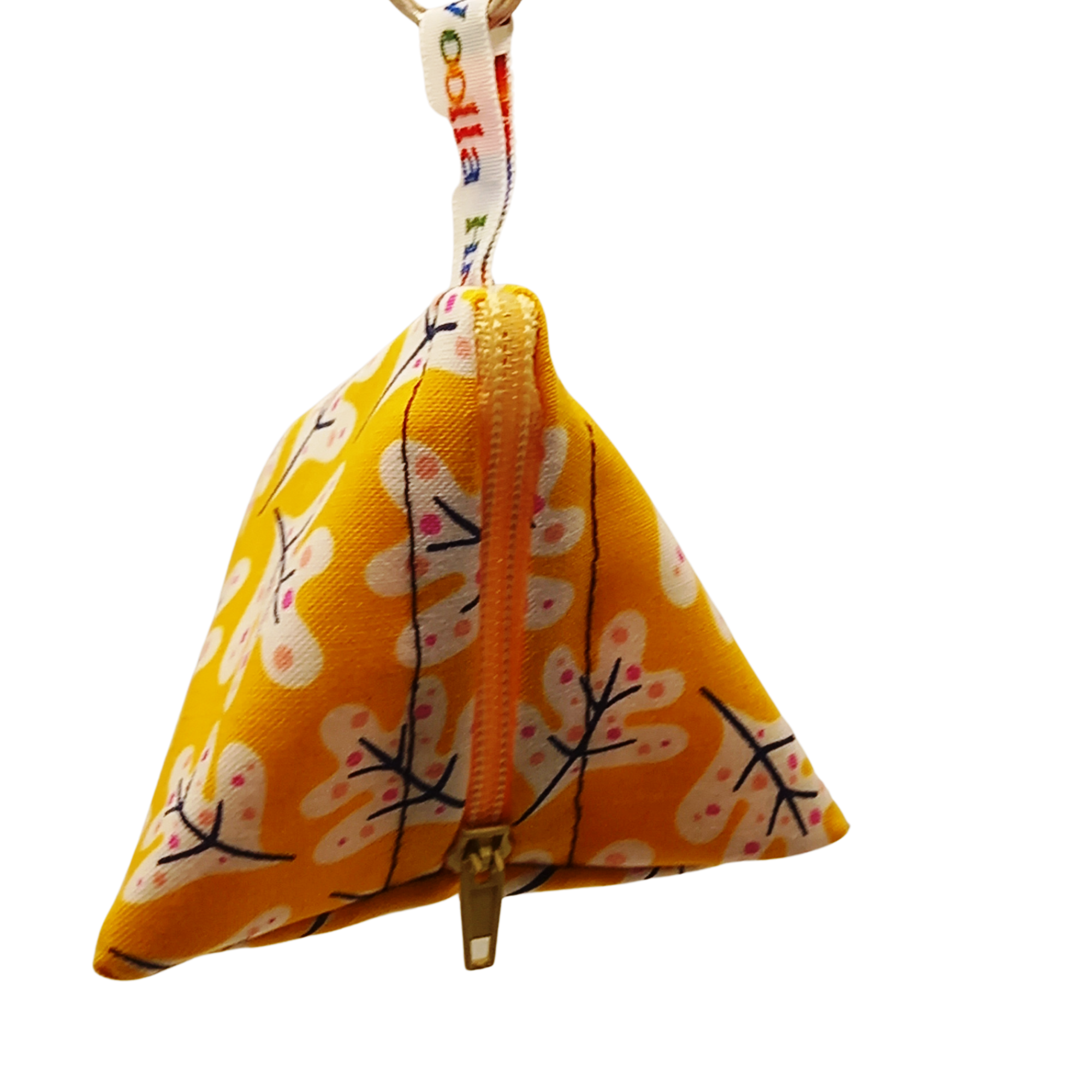 Yellow Oak Leaves - Tri-Keyring Snack Poppins Pouch