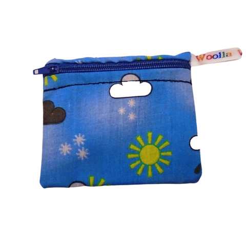Weather Symbols - Pippins Poppins Pouch Snack Pouch, Coin Purse, Ear Bud Case