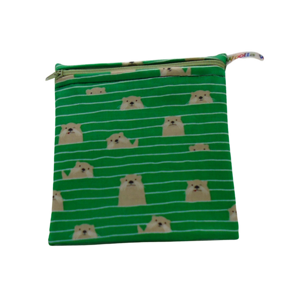 Otter Stripe - Small Washable Snack Bag