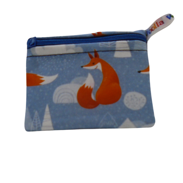 Snow Foxes - Pippins Poppins Pouch Snack Pouch, Coin Purse, Ear Bud Case