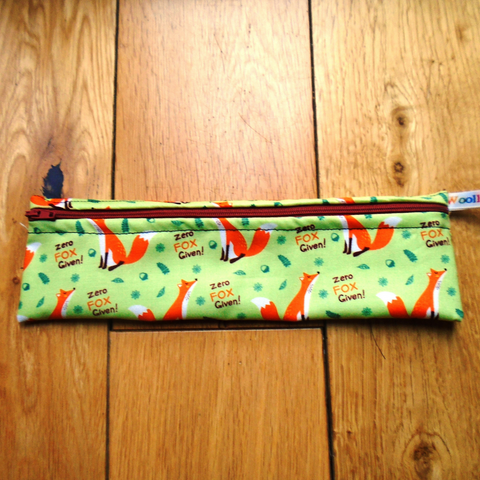 No Fox Given -  Straw/Cutlery Poppins Pouch