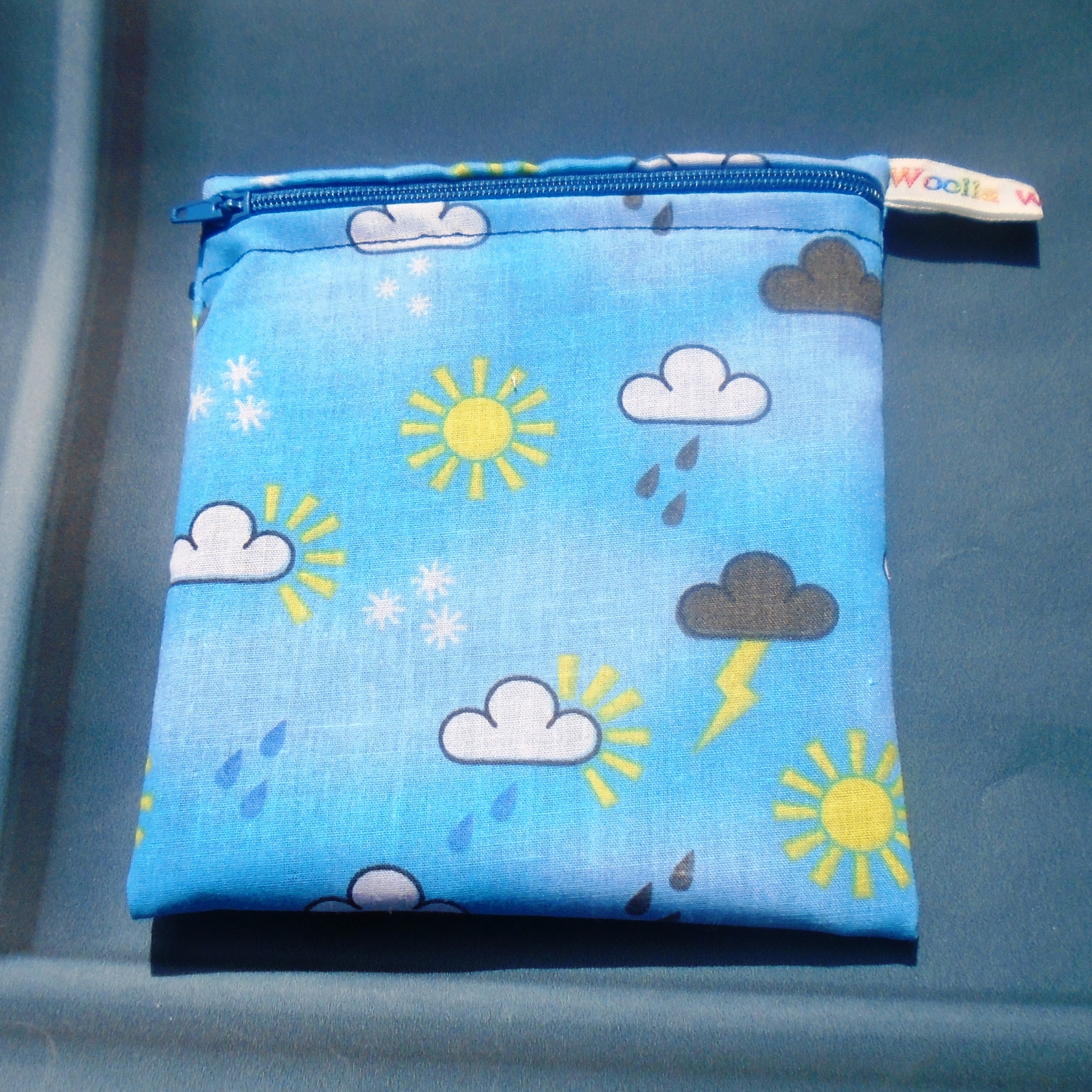 Weather Symbols - Small Poppins Pouch Washable Snack Bag