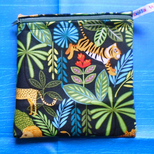 Green Jungle - Small Poppins Pouch Washable Snack Bag