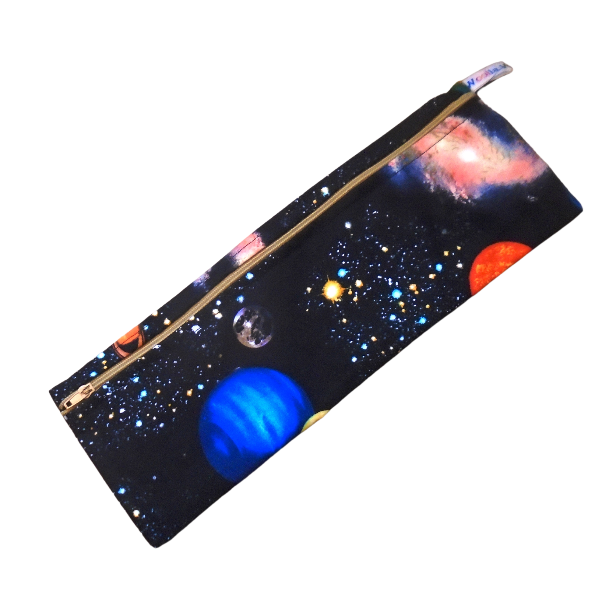 Space Planets Black - XL  Straw/Cutlery Poppins Pouch