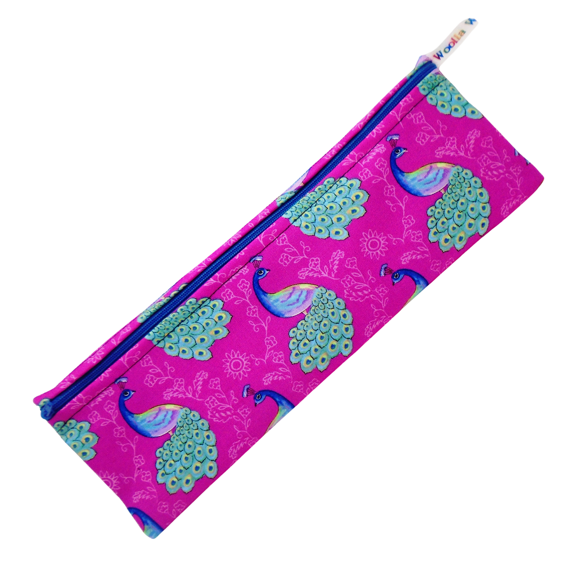 Pink Peacocks - XL  Straw/Cutlery/Chopstick Poppins Pouch