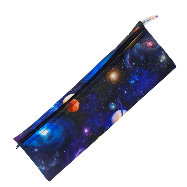 Navy Planets - XL  Straw/Cutlery/Chopstick Poppins Pouch