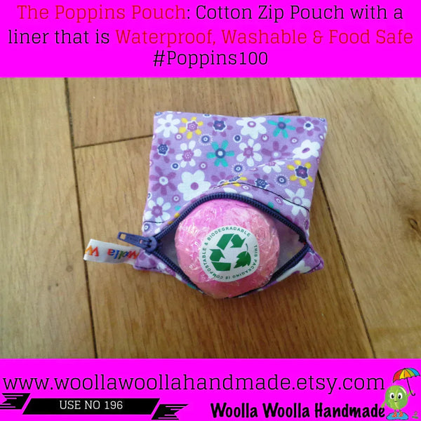 Construction Signs - Pippins Poppins Pouch Snack Pouch, Coin Purse, Ear Bud Case