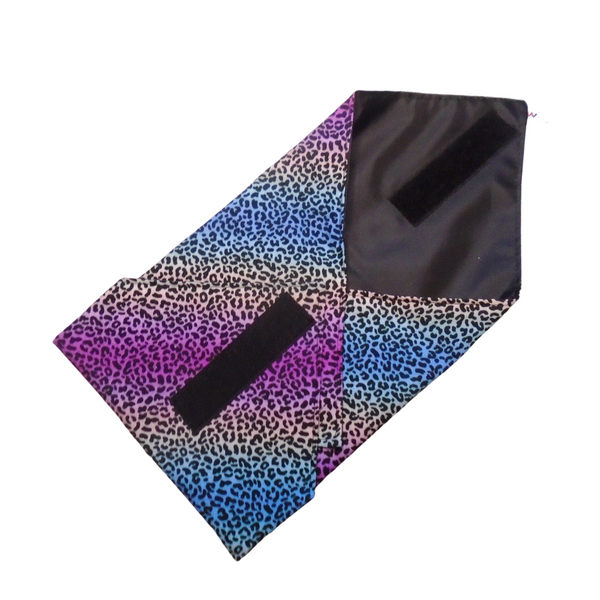 Washable Reusable Sandwich Wrap - Rainbow Leopard Print